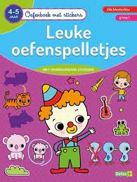 LEUKE OEFENSPELLETJES 4-5 JR (OEFENBOEK MET STICKERS)